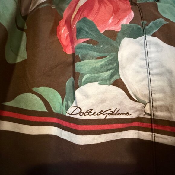 Dolce & Gabbana Floral Print Mid-Length Men’s Swim Shorts US Size S - Picture 11 of 16